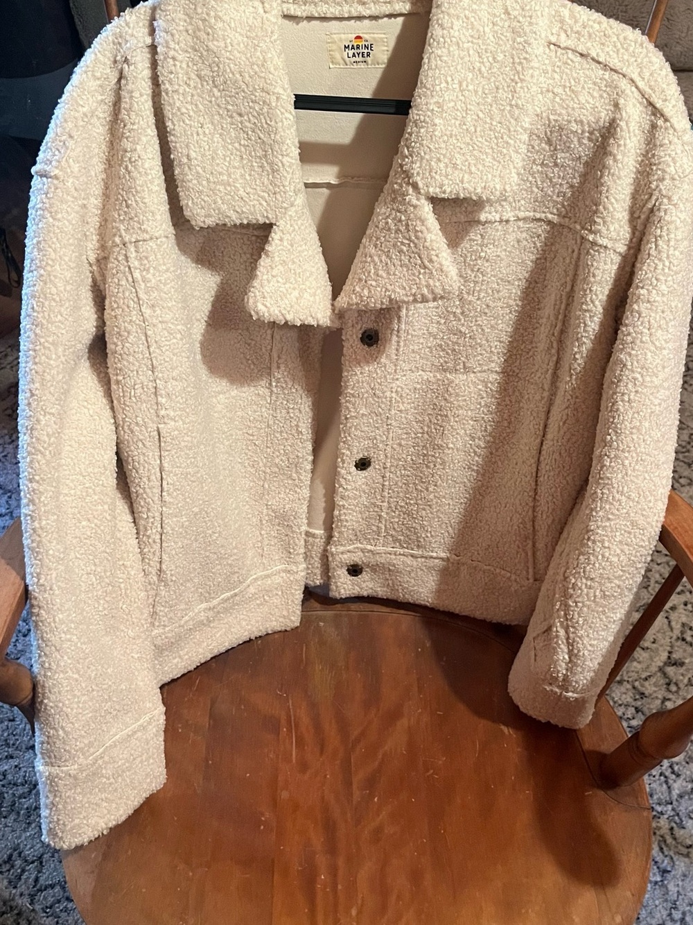 Marine Layer
Womens MEDWhite Quebec
Sherpa Jacket